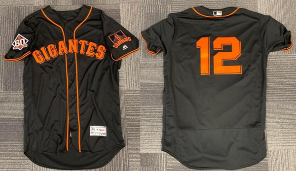 Men's San Francisco Giants ACTIVE PLAYER Custom Black 2018 Flex Base Stitched Jersey Men's San Francisco Giants ACTIVE PLAYER Custom Black 2018 Flex Base Stitched Jersey